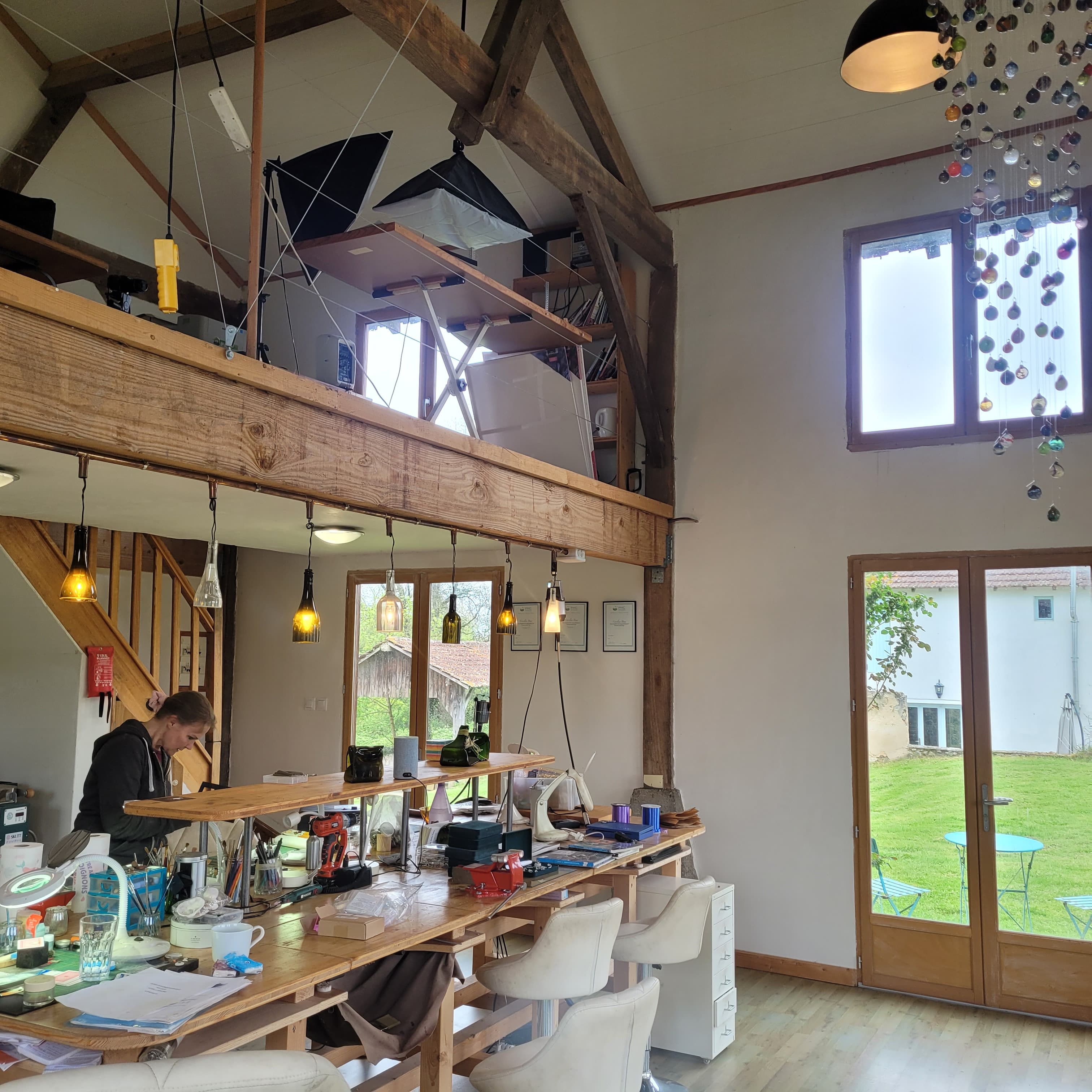 Hands-on workshop activity at Baron Figues