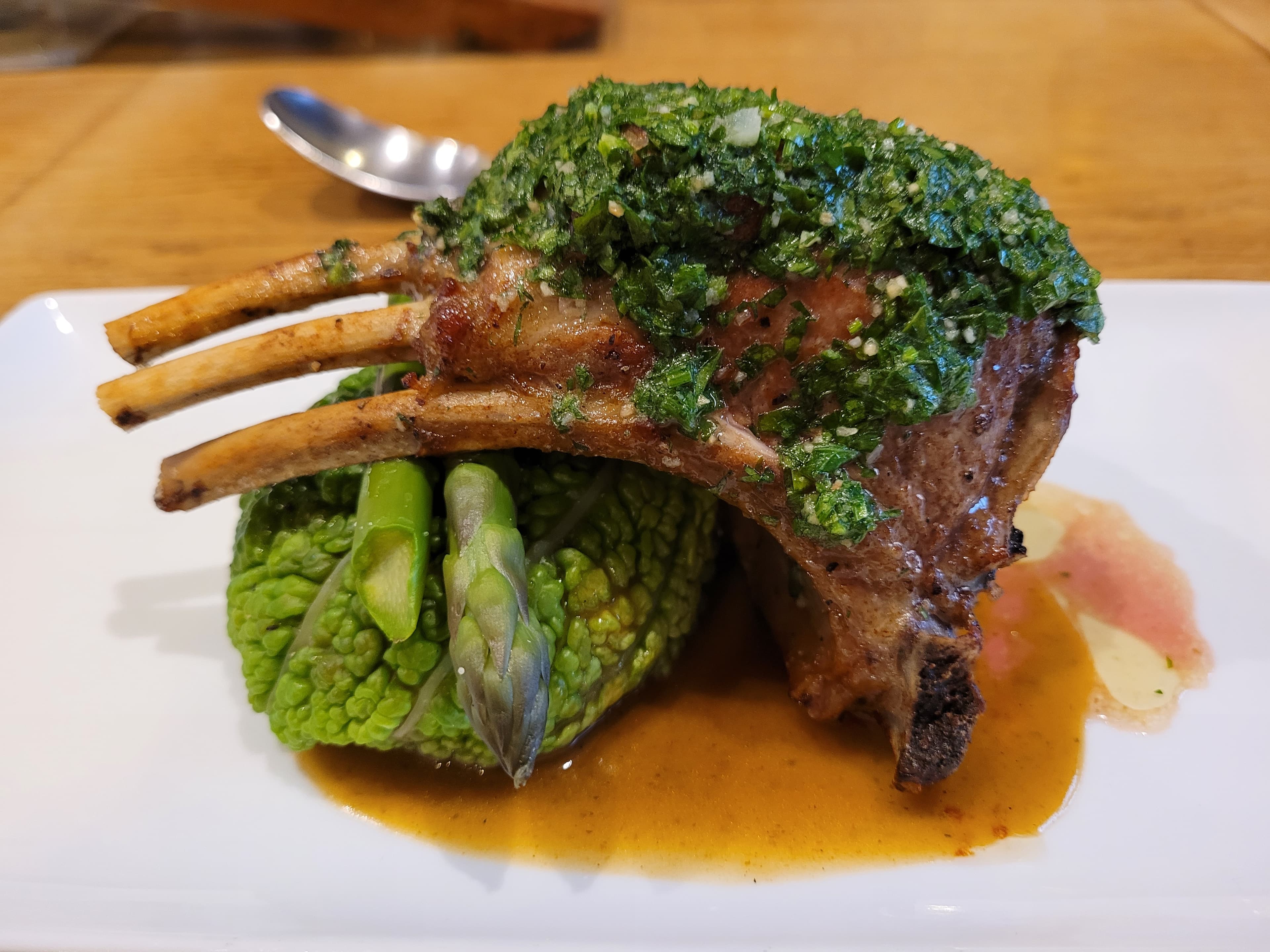 Beautiful French meal and dining scene