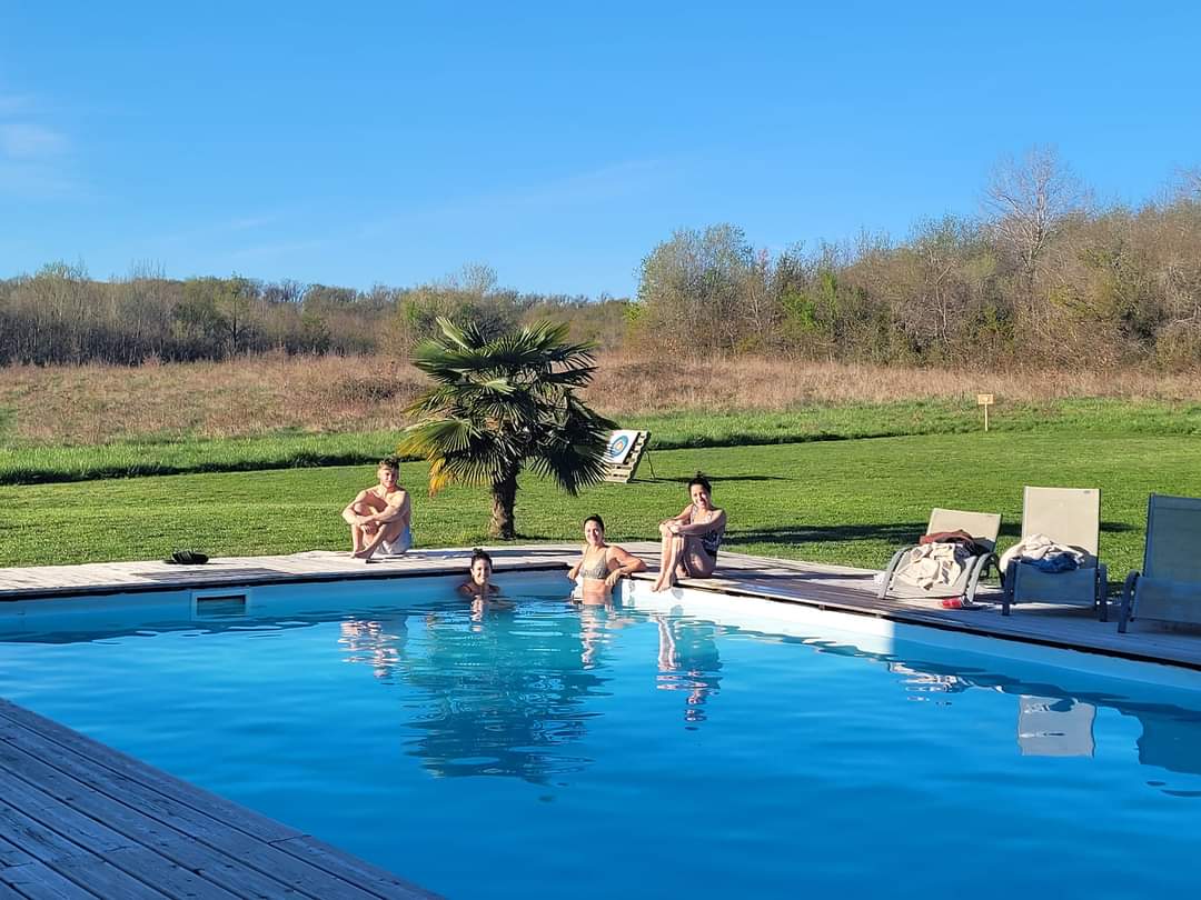 Pool and gardens at Baron Figues